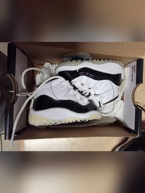 Jordan White and Black Athletic Sneakers -  Shoe